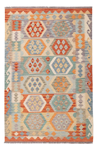 Kelim Carpet - Splash - 187 x 119 cm - flerfarvet