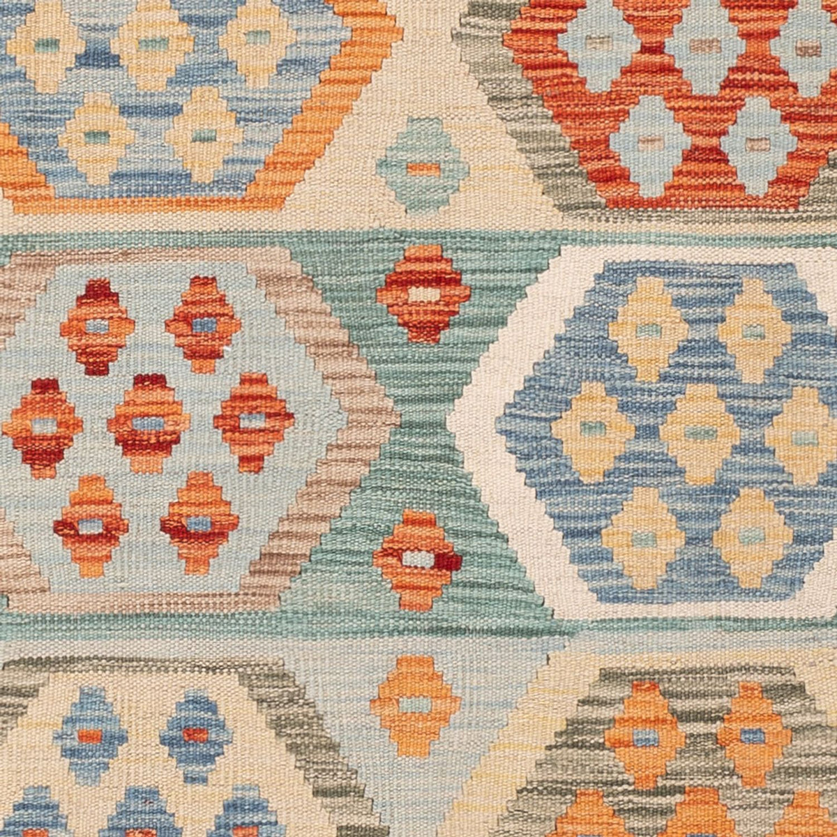 Kelim Carpet - Splash - 187 x 119 cm - flerfarvet