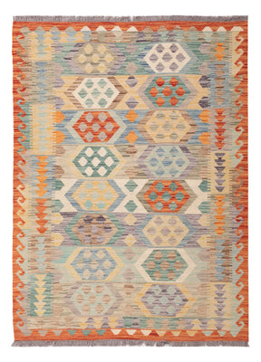 Kelim Carpet - Splash - 179 x 126 cm - flerfarvet