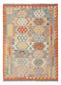 Kelim Carpet - Splash - 179 x 126 cm - flerfarvet