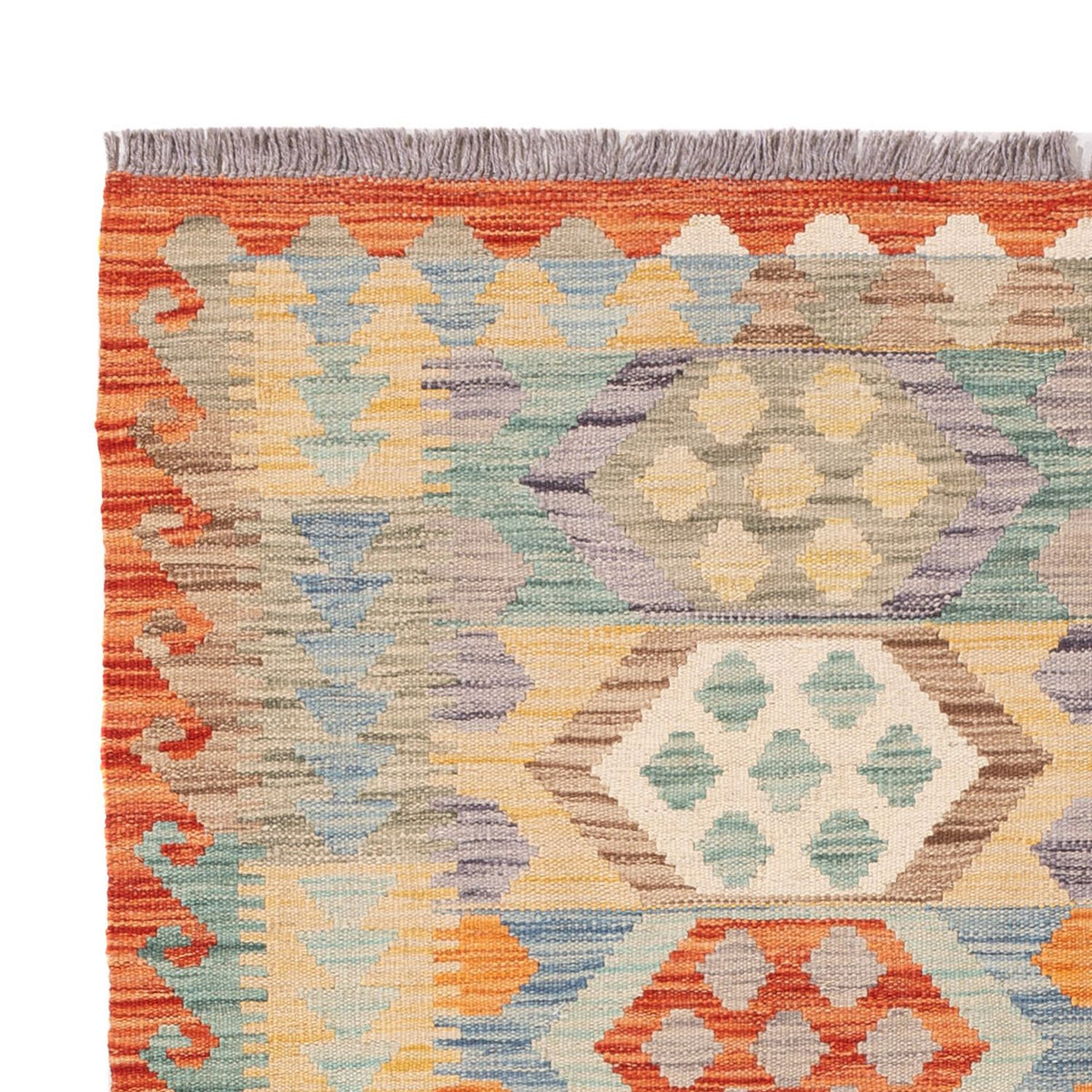 Kelim Carpet - Splash - 179 x 126 cm - flerfarvet