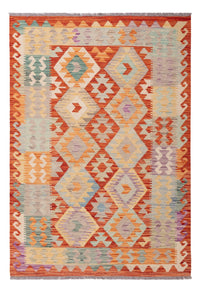 Kelim Carpet - Splash - 174 x 122 cm - flerfarvet