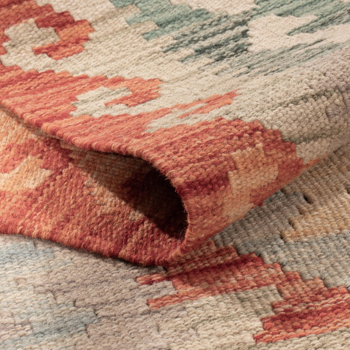 Kelim Carpet - Splash - 174 x 122 cm - flerfarvet