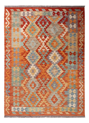 Kelim Carpet - Splash - 171 x 129 cm - flerfarvet