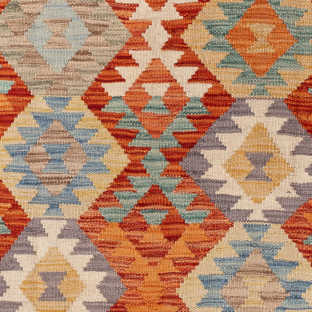 Kelim Carpet - Splash - 171 x 129 cm - flerfarvet