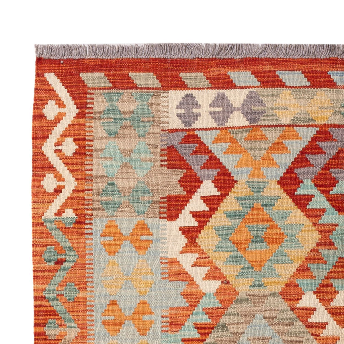 Kelim Carpet - Splash - 171 x 129 cm - flerfarvet