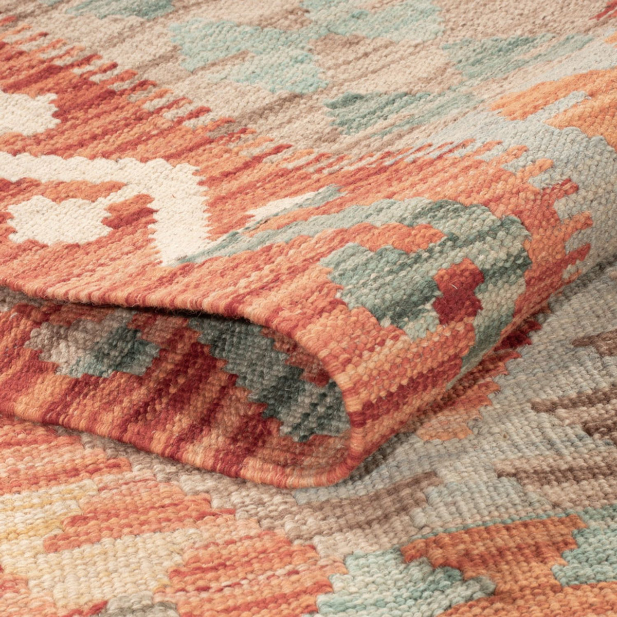 Kelim Carpet - Splash - 171 x 129 cm - flerfarvet