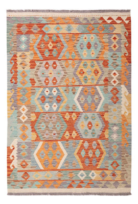 Kelim Carpet - Splash - 177 x 125 cm - flerfarvet
