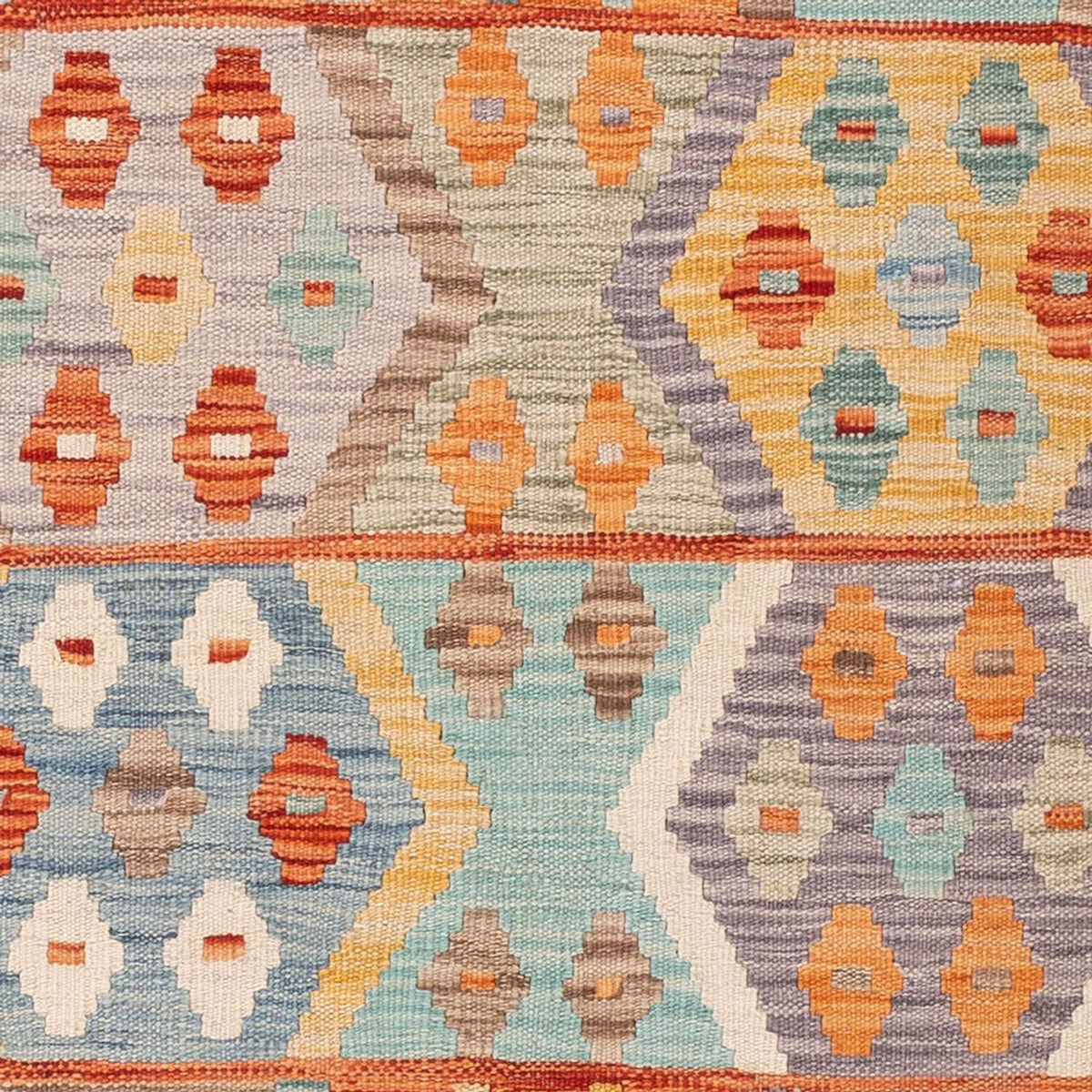 Kelim Carpet - Splash - 177 x 125 cm - flerfarvet