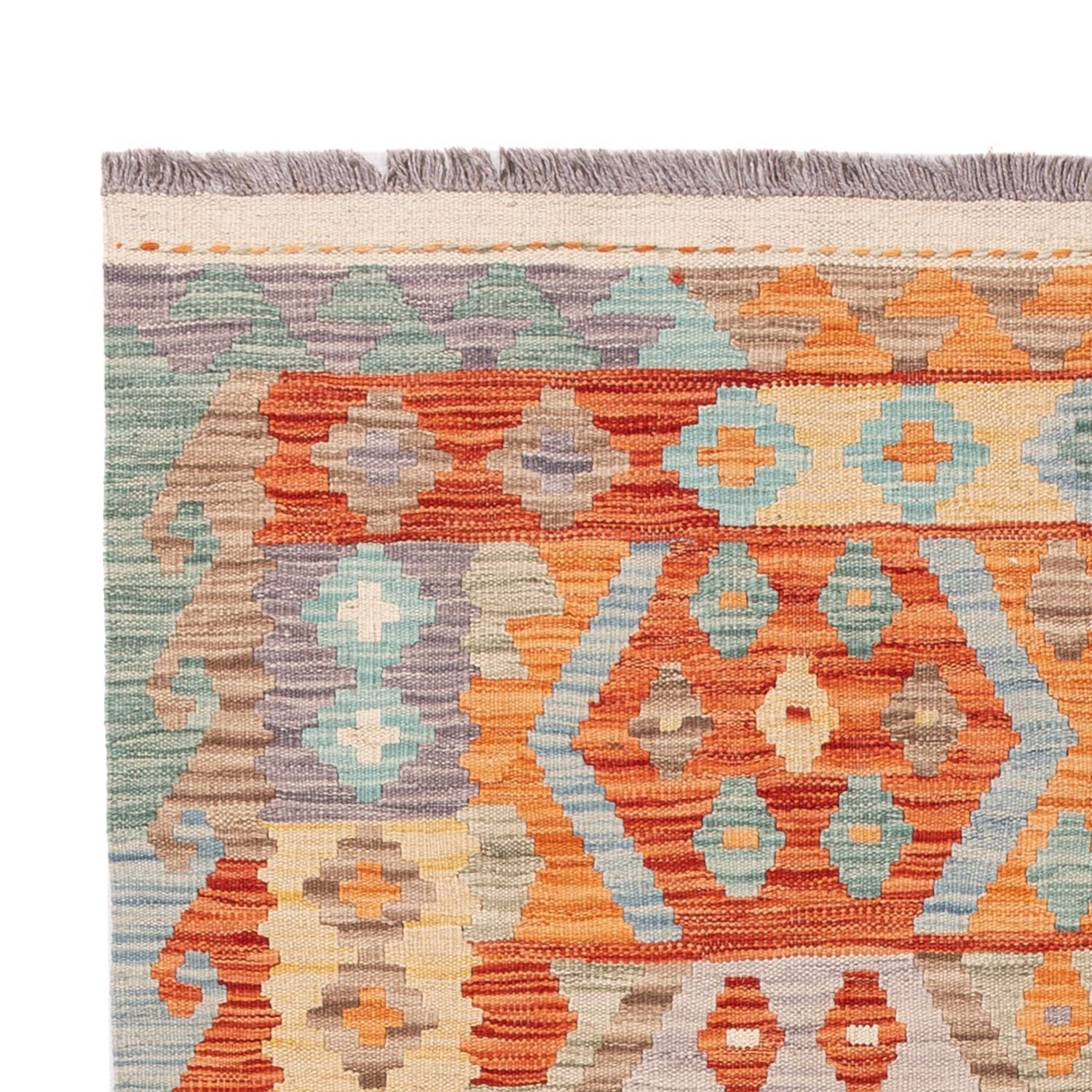 Kelim Carpet - Splash - 177 x 125 cm - flerfarvet