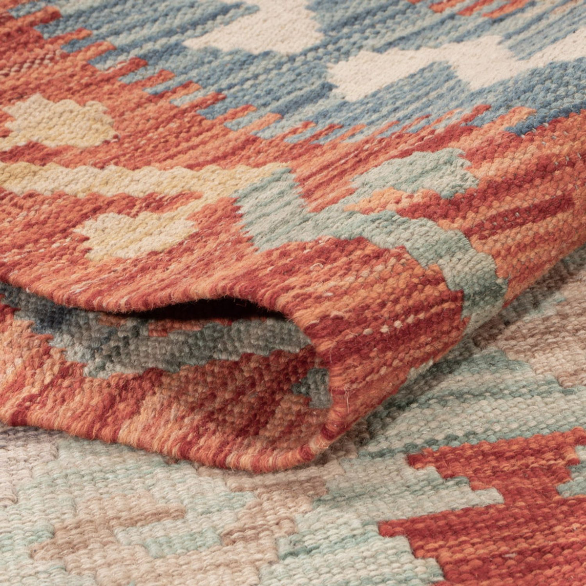 Kelim Carpet - Splash - 170 x 122 cm - flerfarvet