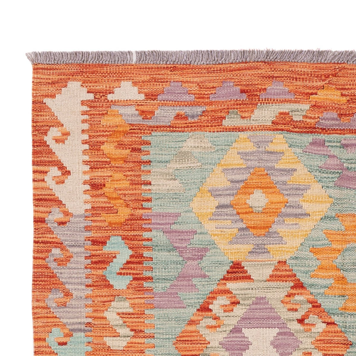 Kelim Carpet - Splash - 178 x 128 cm - flerfarvet