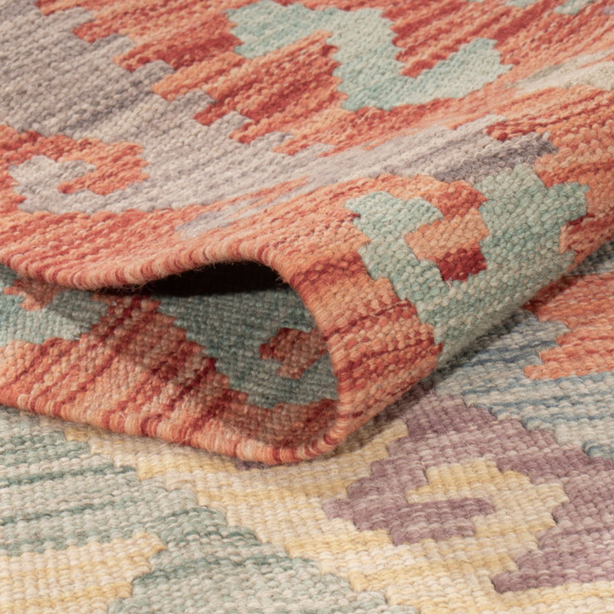 Kelim Carpet - Splash - 178 x 128 cm - flerfarvet