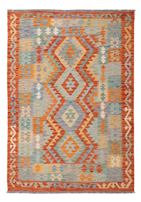 Kelim Carpet - Splash - 191 x 130 cm - flerfarvet
