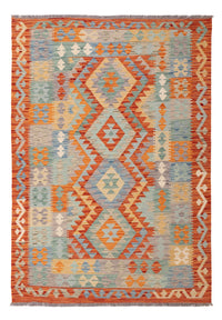 Kelim Carpet - Splash - 191 x 130 cm - flerfarvet