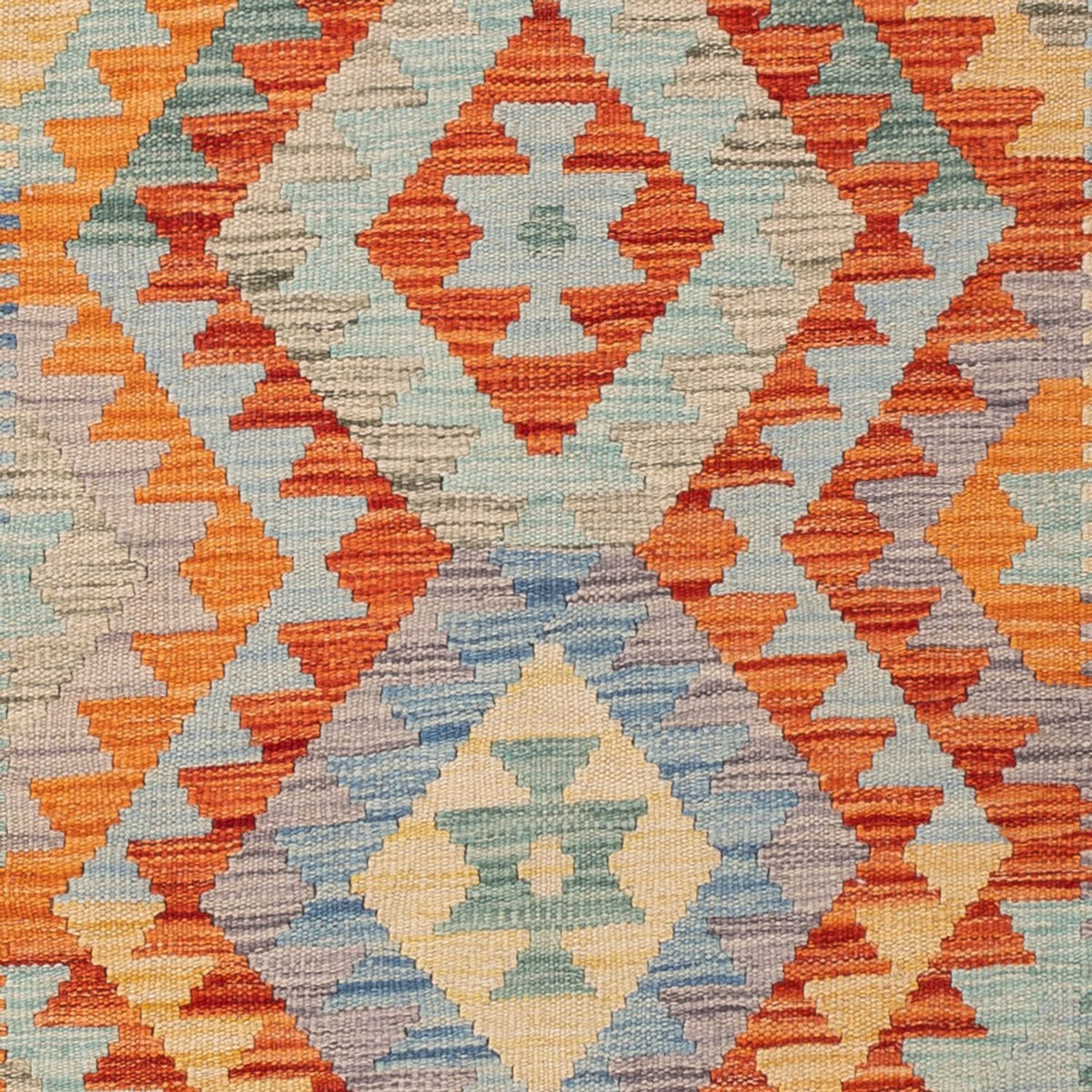 Kelim Carpet - Splash - 191 x 130 cm - flerfarvet