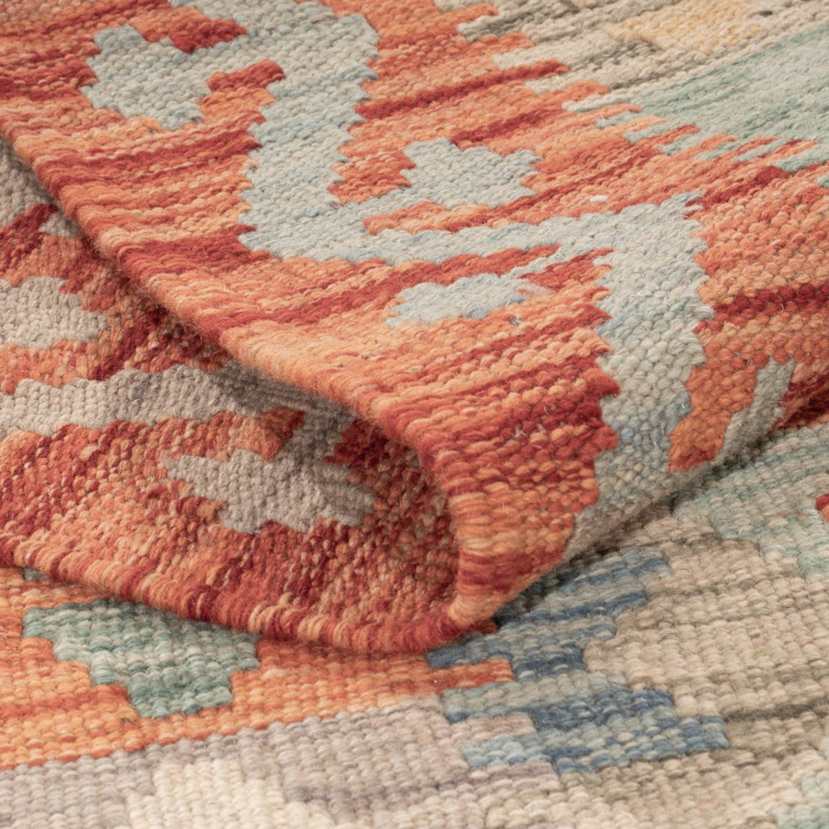 Kelim Carpet - Splash - 191 x 130 cm - flerfarvet