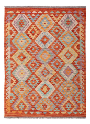 Kelim Carpet - Splash - 169 x 125 cm - flerfarvet