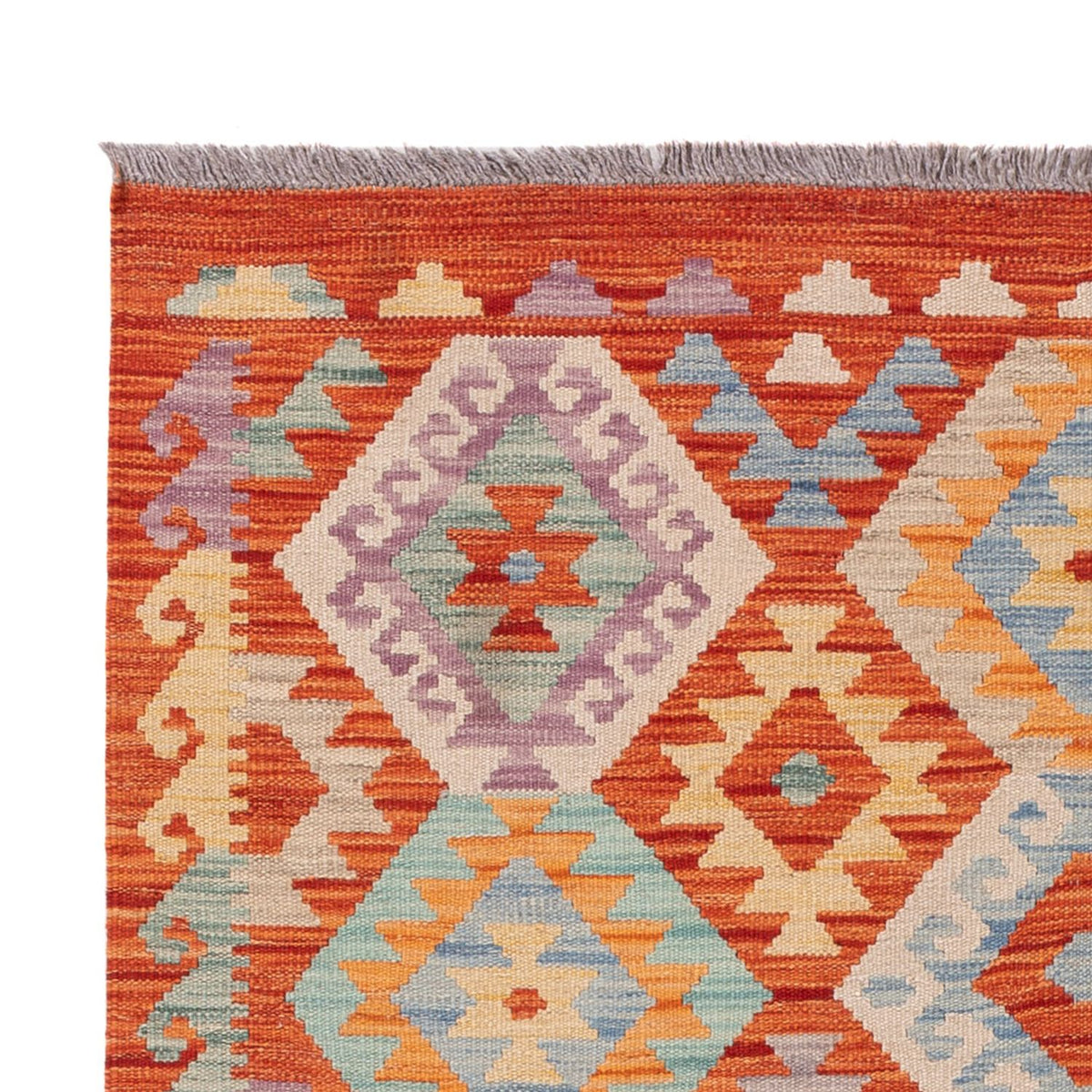 Kelim Carpet - Splash - 169 x 125 cm - flerfarvet