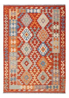 Kelim Carpet - Splash - 174 x 126 cm - flerfarvet