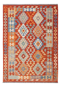 Kelim Carpet - Splash - 174 x 126 cm - flerfarvet