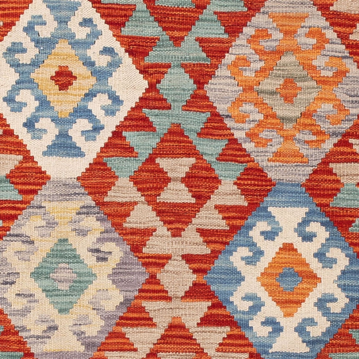 Kelim Carpet - Splash - 174 x 126 cm - flerfarvet