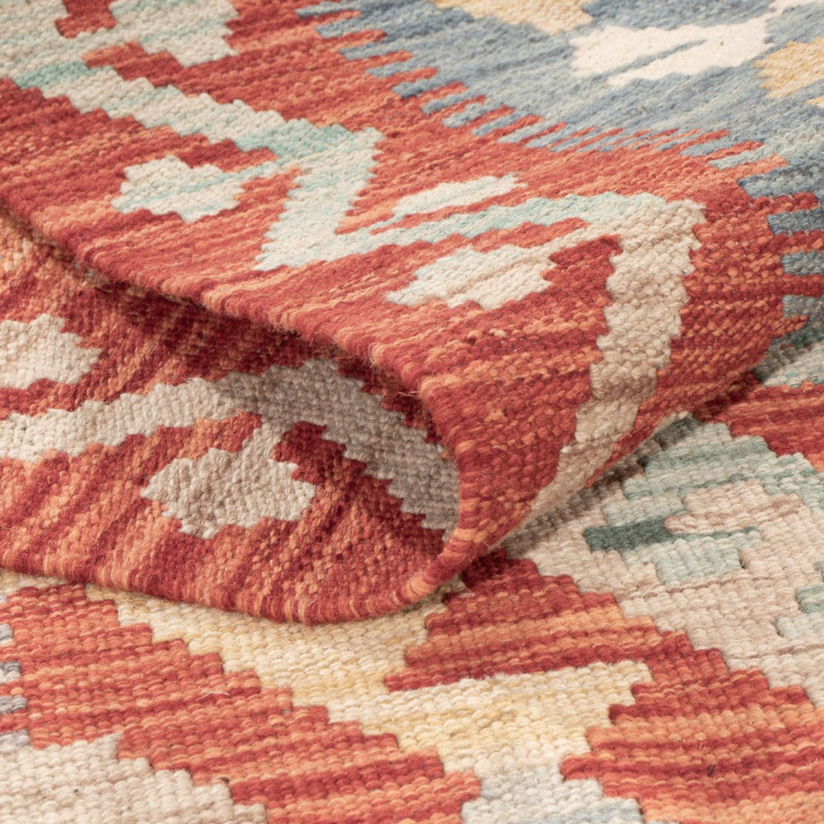 Kelim Carpet - Splash - 174 x 126 cm - flerfarvet