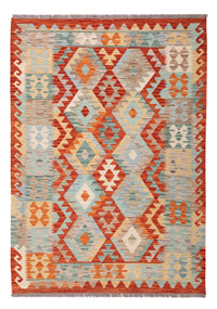 Kelim Carpet - Splash - 174 x 125 cm - flerfarvet
