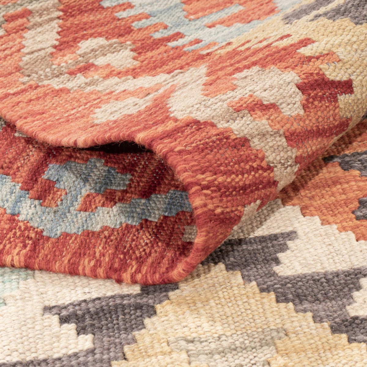 Kelim Carpet - Splash - 181 x 120 cm - flerfarvet