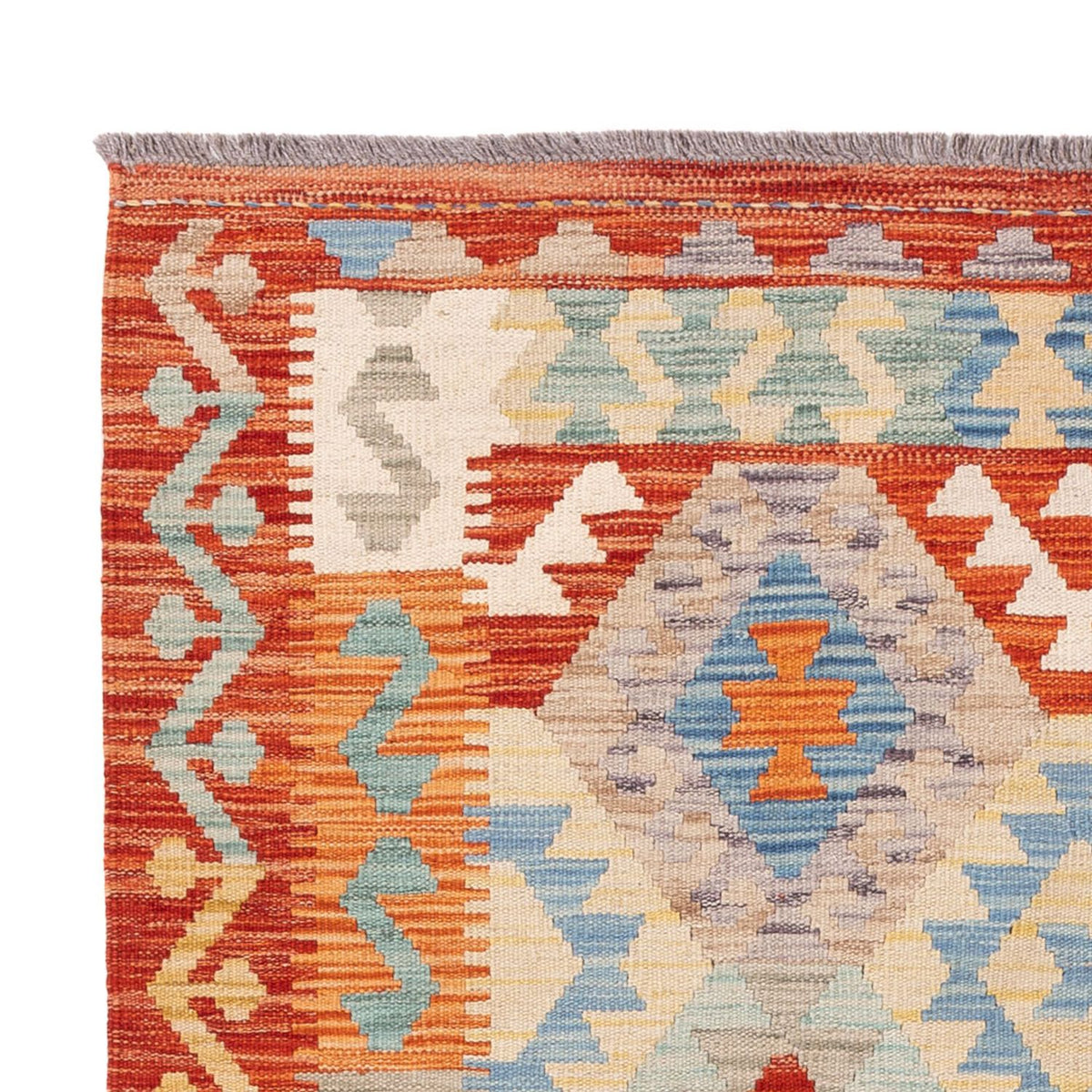 Kelim Carpet - Splash - 177 x 128 cm - flerfarvet