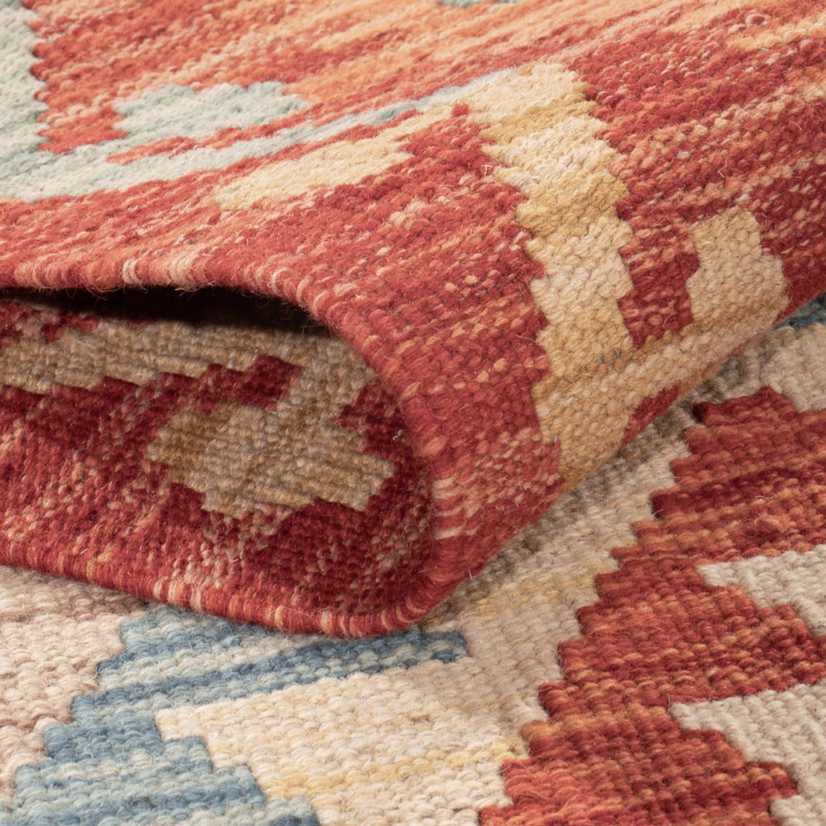 Kelim Carpet - Splash - 177 x 128 cm - flerfarvet