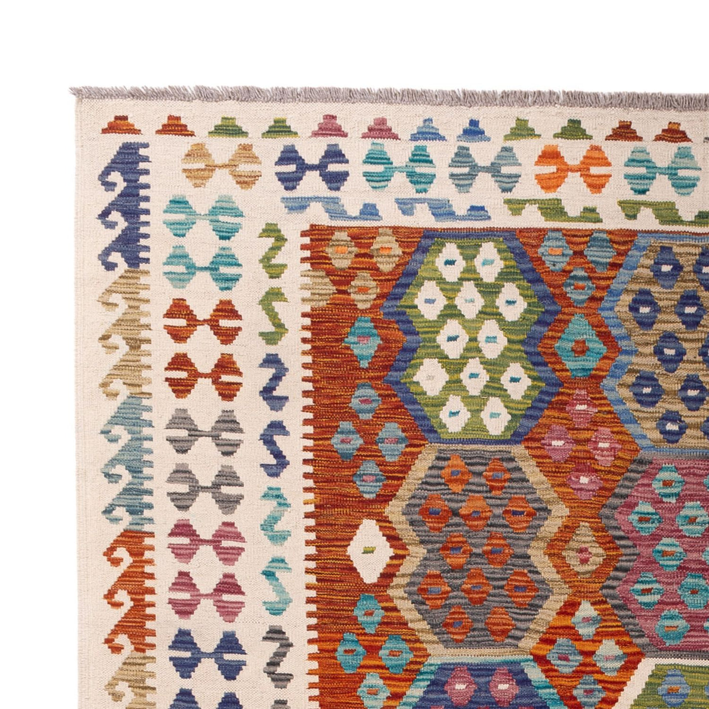 Kilim Maimana Tæppe 292x214cm - Uldtæppe