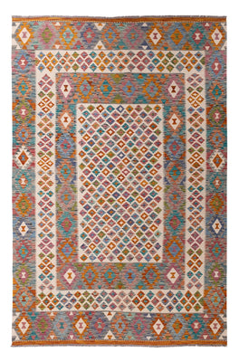 Kelim Carpet - Splash - 301 x 203 cm - flerfarvet