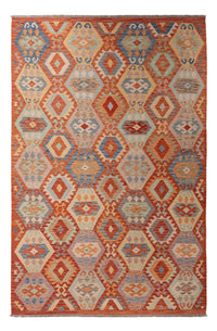Kelim Carpet - Splash - 310 x 204 cm - flerfarvet