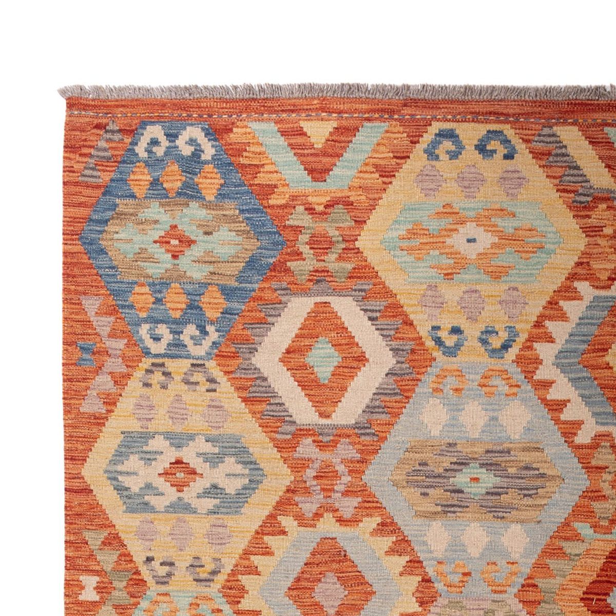 Kelim Carpet - Splash - 310 x 204 cm - flerfarvet