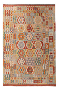 Kelim Carpet - Splash - 305 x 200 cm - flerfarvet