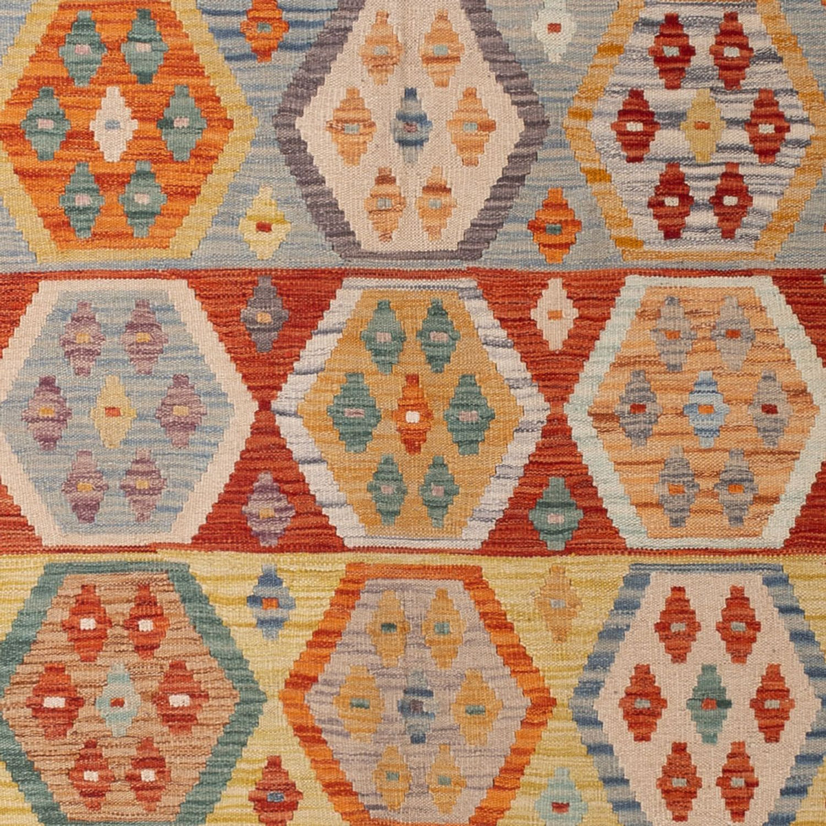 Kelim Carpet - Splash - 305 x 200 cm - flerfarvet