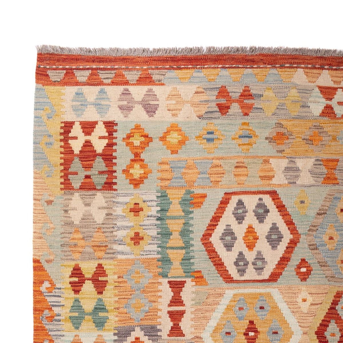 Kelim Carpet - Splash - 305 x 200 cm - flerfarvet