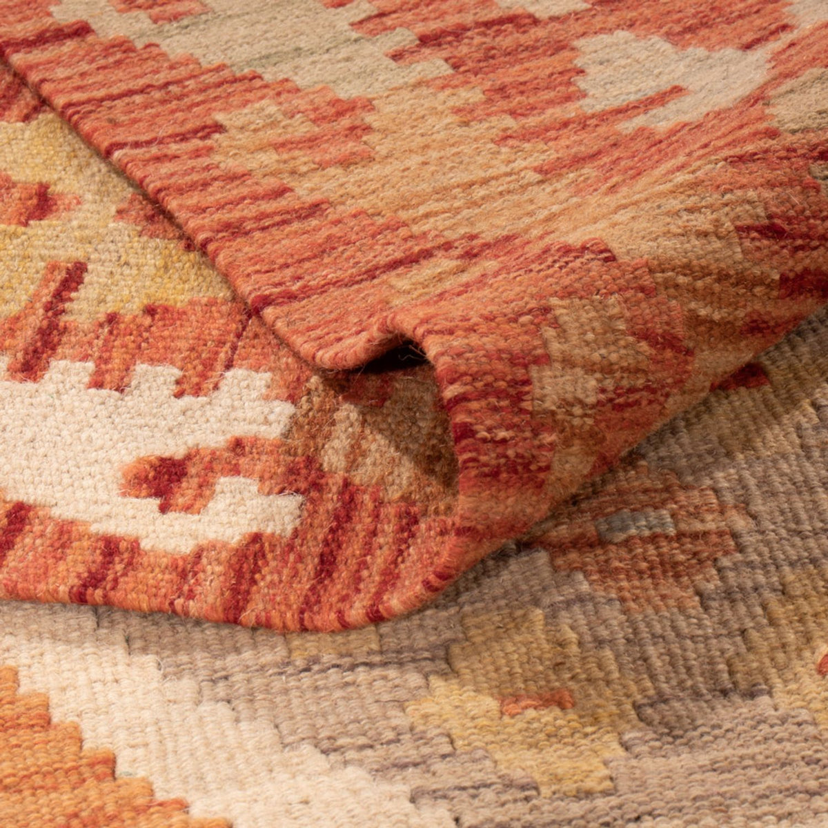 Kelim Carpet - Splash - 298 x 197 cm - flerfarvet