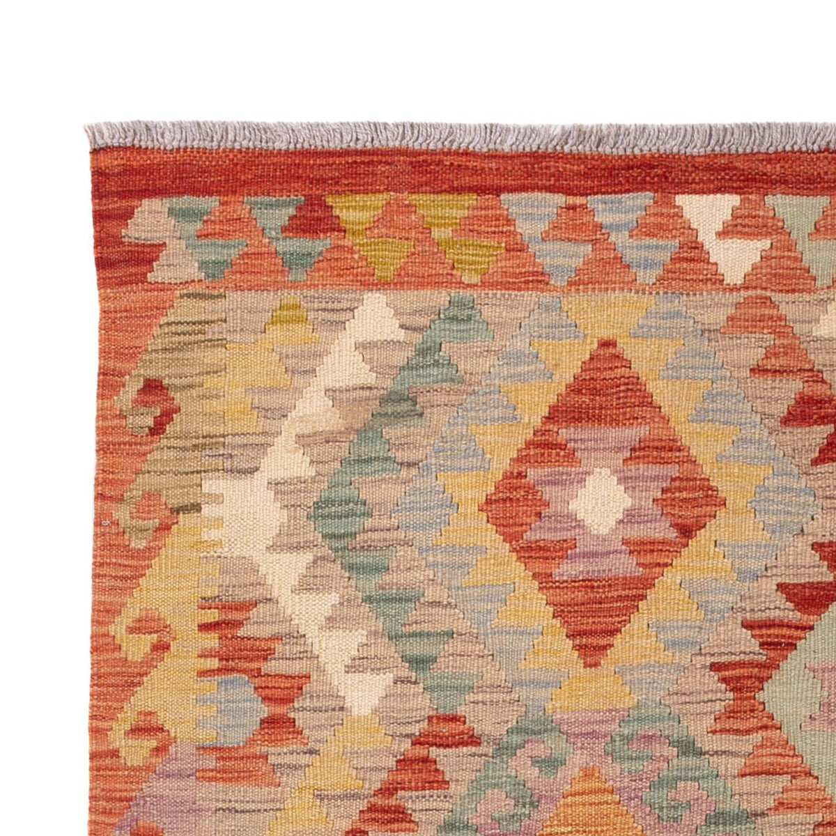 Kelim Carpet - Splash - 175 x 118 cm - flerfarvet