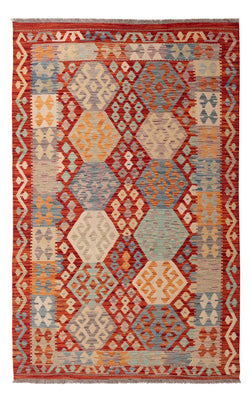 Kelim Carpet - Splash - 201 x 127 cm - flerfarvet
