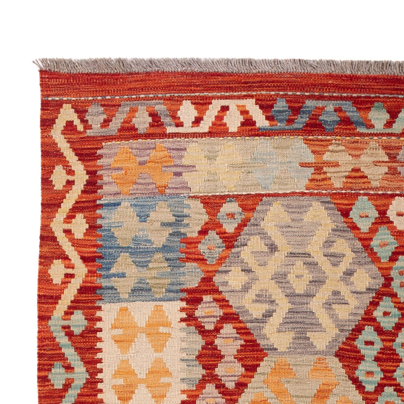 Kilim Maimana Tæppe 201x127cm - Uldtæppe