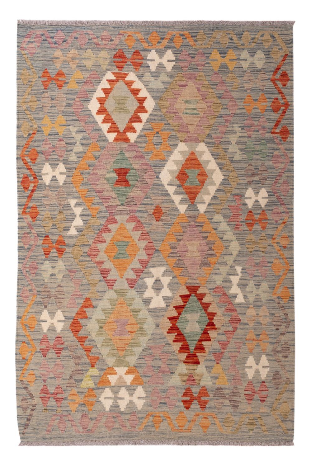 Kelim Carpet - Splash - 184 x 122 cm - flerfarvet
