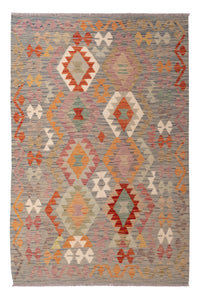 Kelim Carpet - Splash - 184 x 122 cm - flerfarvet