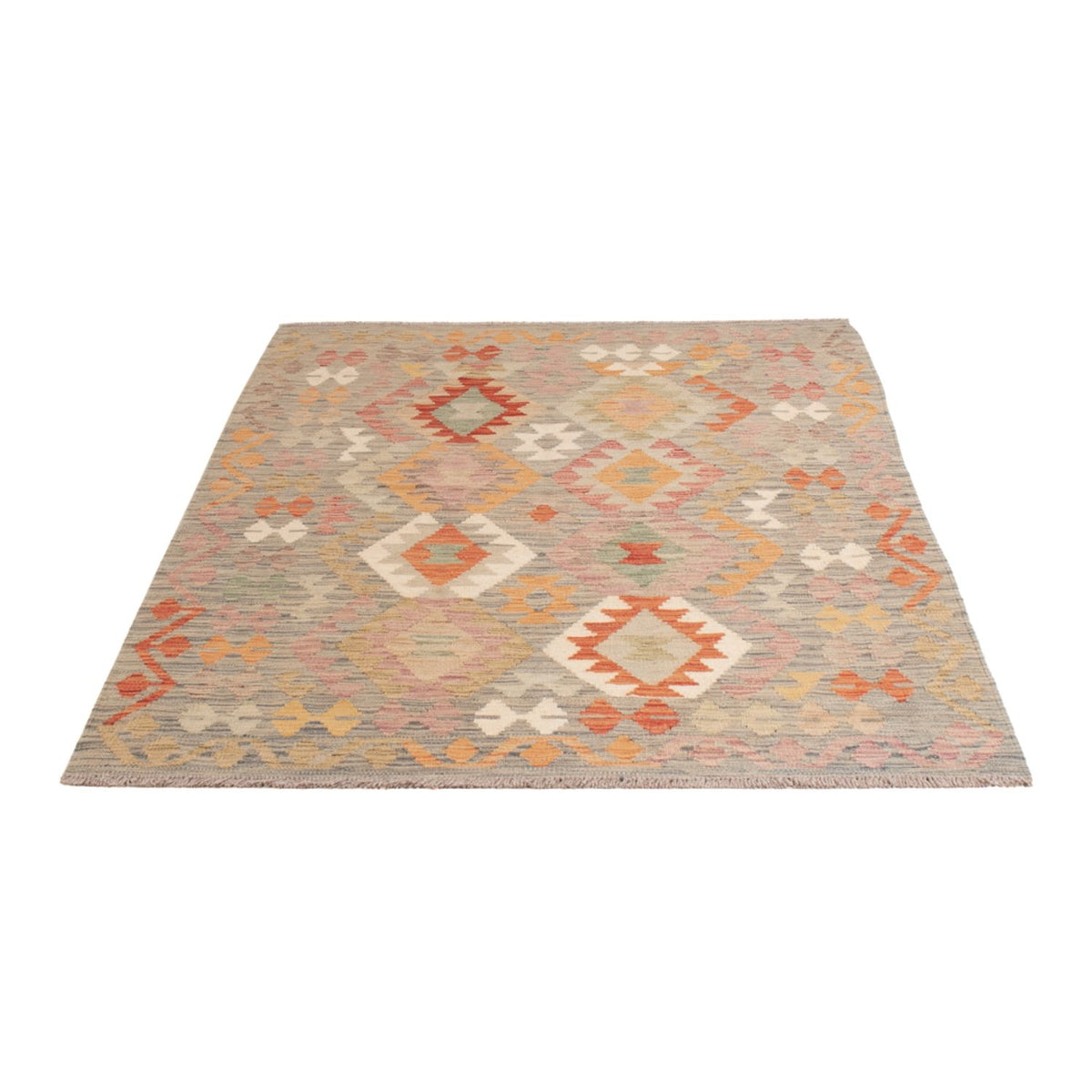 Kelim Carpet - Splash - 184 x 122 cm - flerfarvet