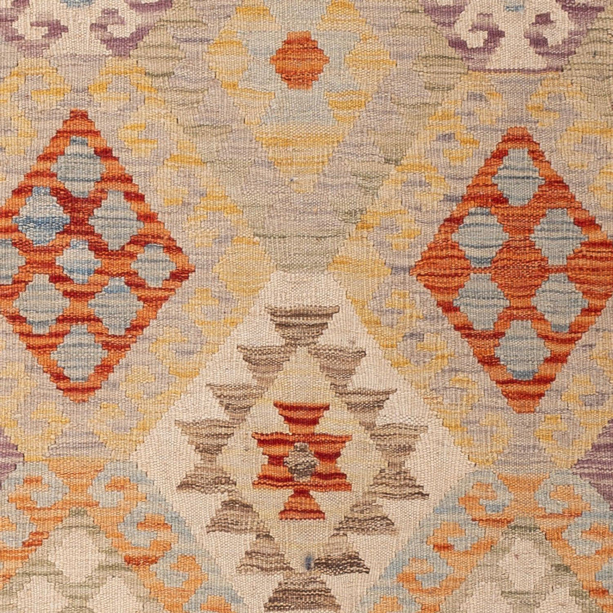 Kelim Carpet - Splash - 170 x 132 cm - flerfarvet