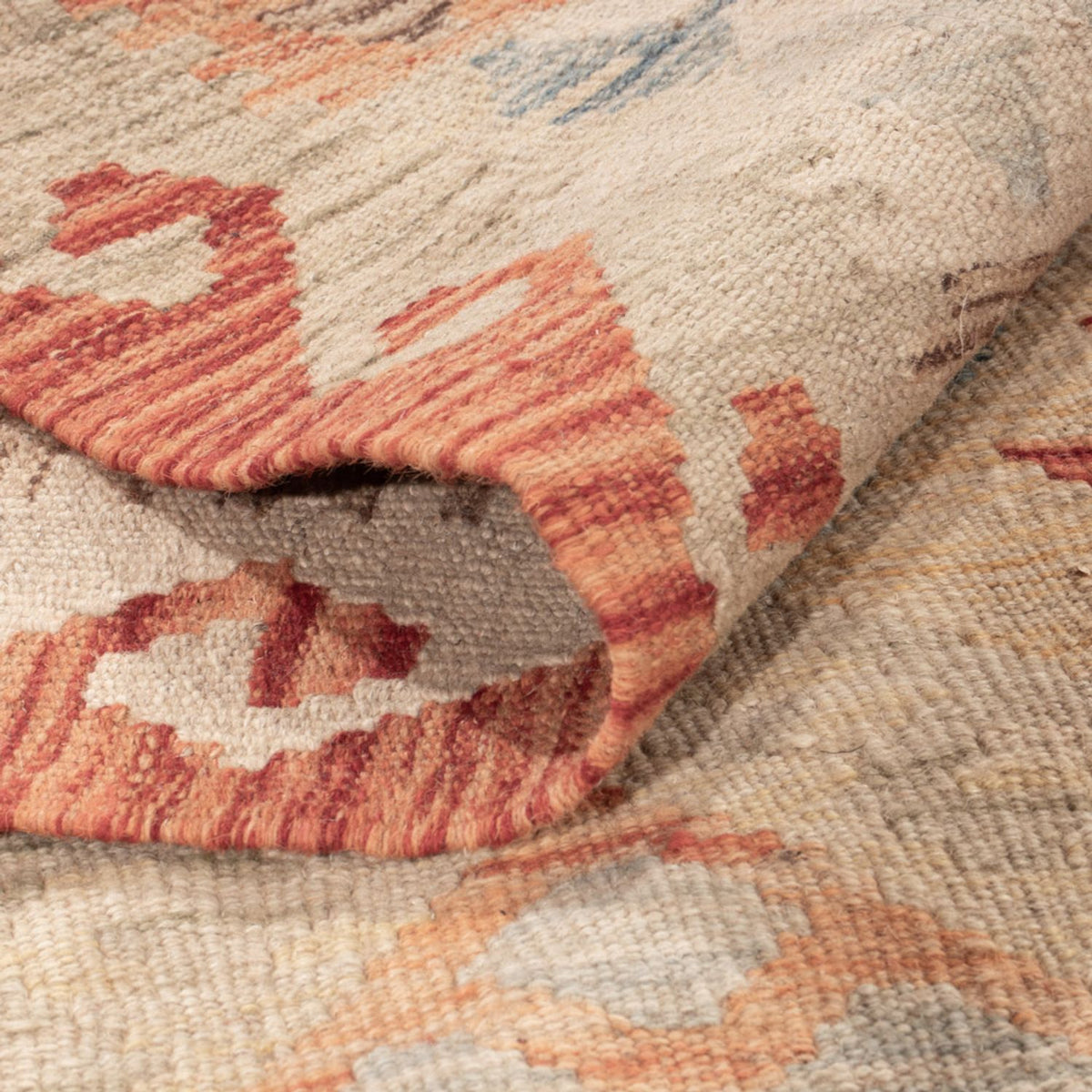 Kelim Carpet - Splash - 170 x 132 cm - flerfarvet