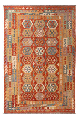 Kelim Carpet - Splash - 295 x 195 cm - flerfarvet