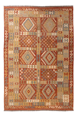 Kelim Carpet - Splash - 287 x 191 cm - flerfarvet
