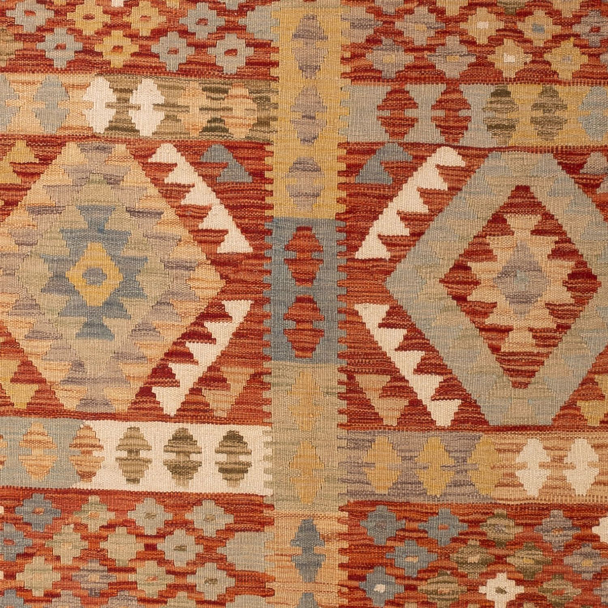 Kelim Carpet - Splash - 287 x 191 cm - flerfarvet